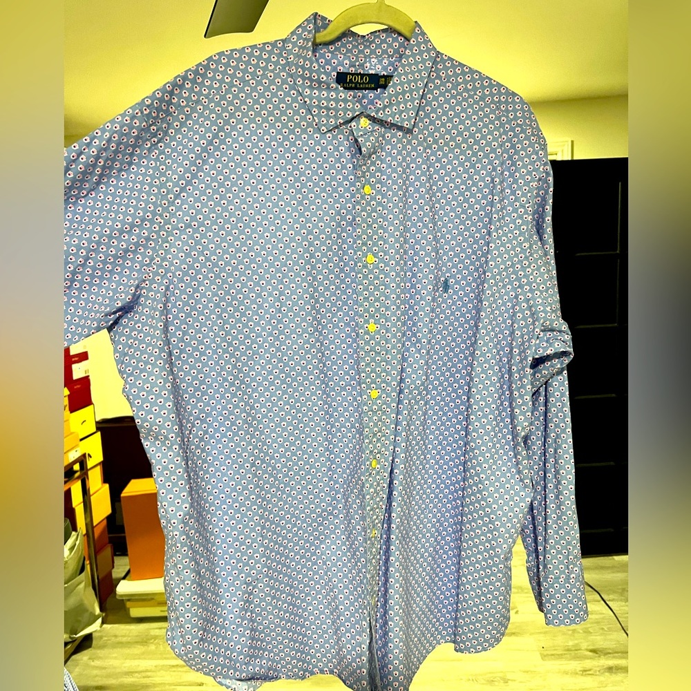 🔴 EUC Ralph Lauren long sleeve Oxford shirt